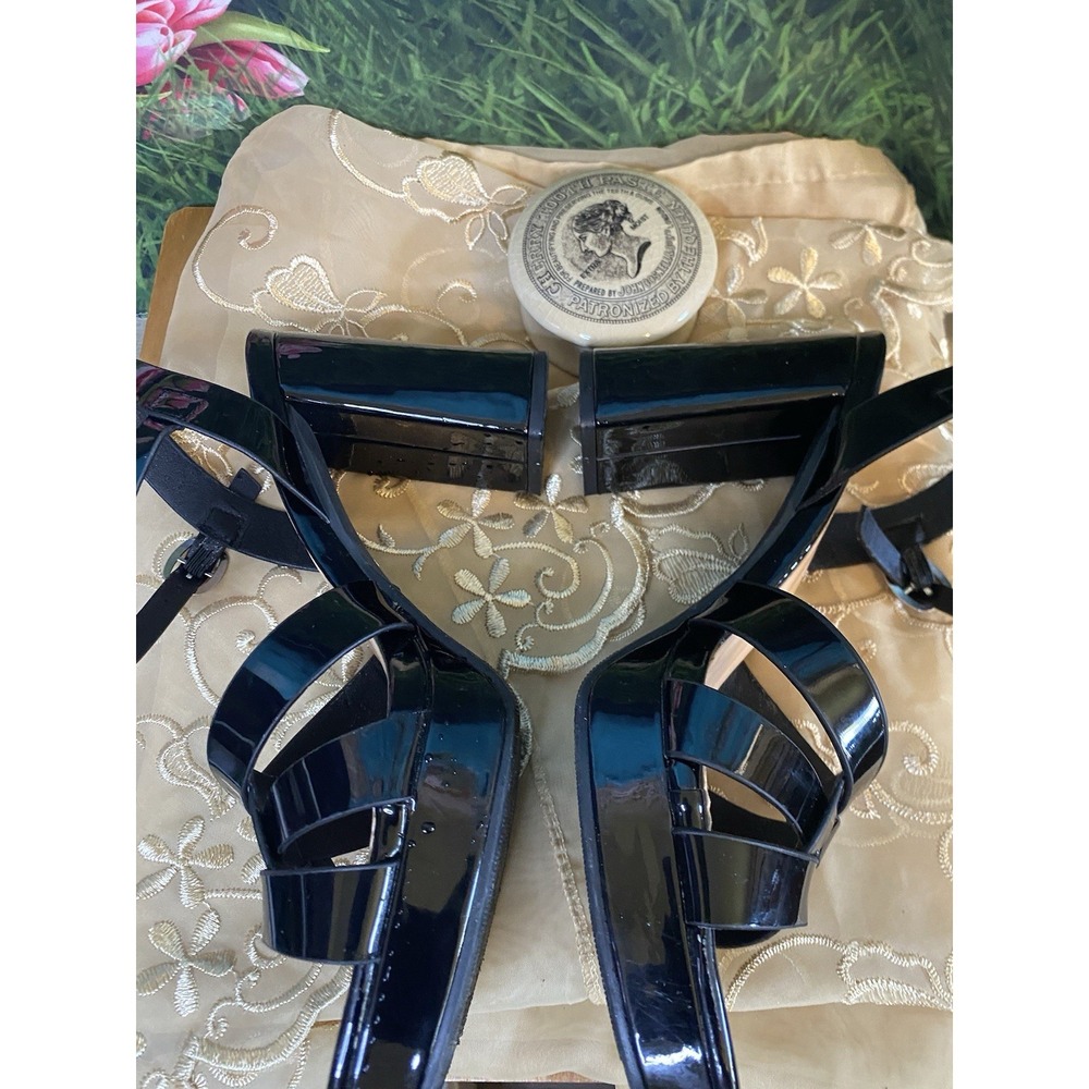 Sole Senseability Sandals Black Patent Leather Strappy Sandals Sz 9 - Picture 3 of 5